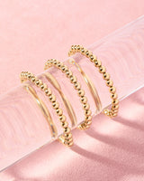 5MM Gold Beaded Bracelet by Beaded Blondes