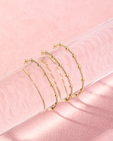 June Bracelet in Gold by Beaded Blondes