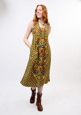 Valentina Dress in Olive Black view 2
