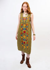 Valentina Dress in Olive Black view 3
