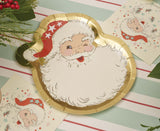 Vintage Santa Die Cut Salad Plates 8 Pack view 2