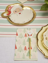 Vintage Santa Die Cut Salad Plates 8 Pack view 3
