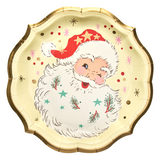 Vintage Santa Dinner Plates 8 Pack