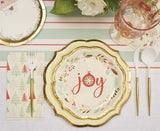 Vintage Santa Salad Plates 8 Pack view 2