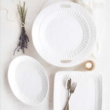 Vietri - Serving Bowls - Pietra Serena Medium Bowl - White