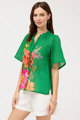 Flutter Sleeve Blouse in Celiora