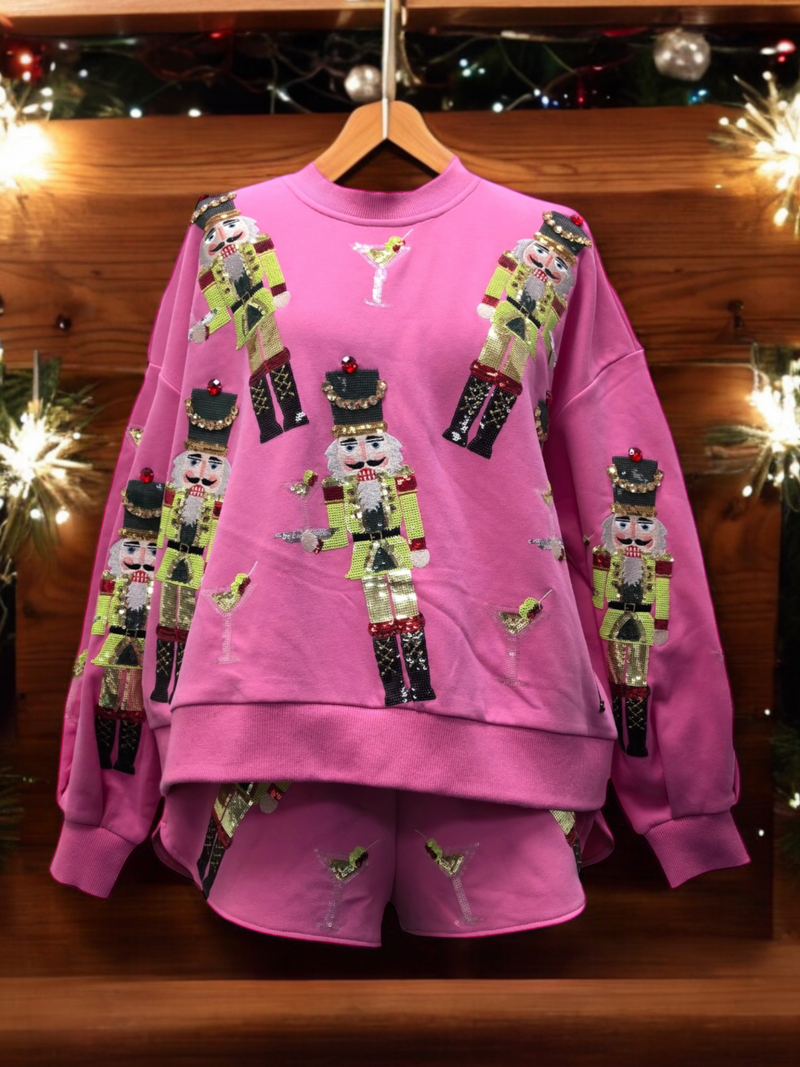 Queen of Sparkles - Sweatshirt - Pink Martini Nutcrackers