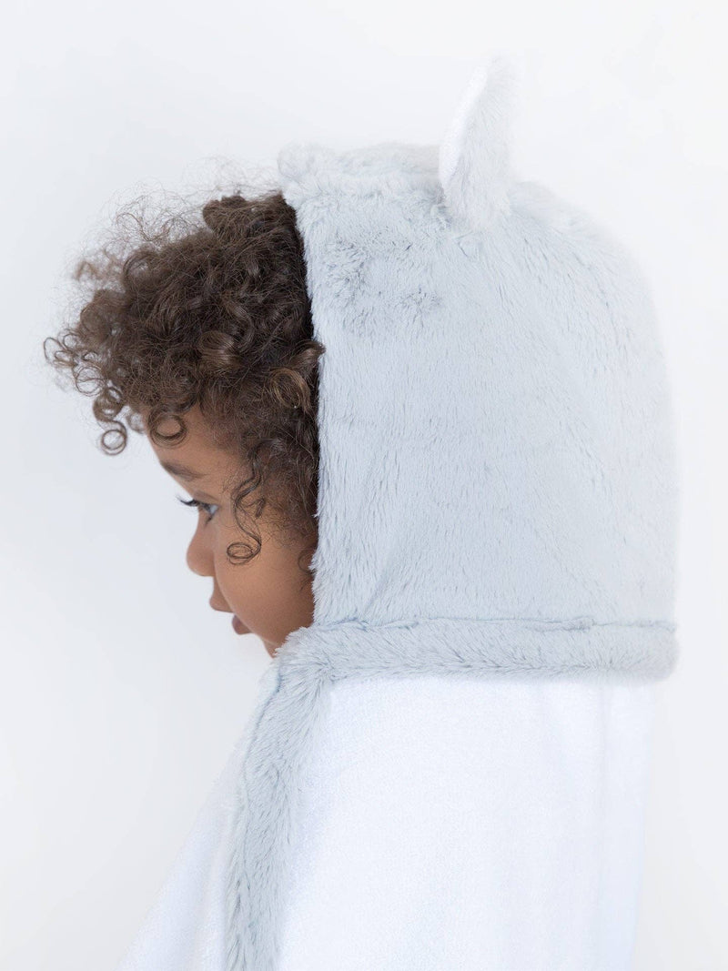 Little Giraffe - Luxe™ Baby Towel: Cornflower