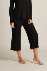 Faceplant Dreams - Wide-leg Capri Pant: Sage / Large