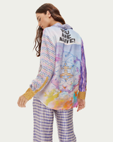 ME369 Isabel Runic Whisper Printed Shirt