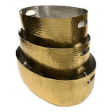 India Handicrafts Inc - Hammered Gold Beverage Tub – Set