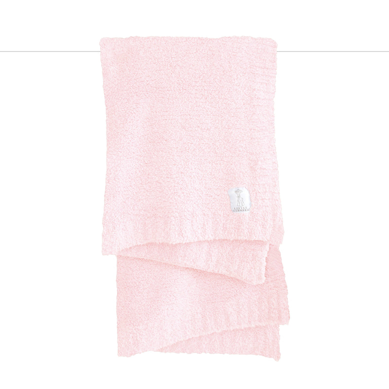 Little Giraffe - Plush Chenille Knit™ Baby Blanket: Pink