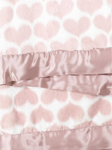 Little Giraffe - Luxe™ Heart Army Baby Blanket: Silver