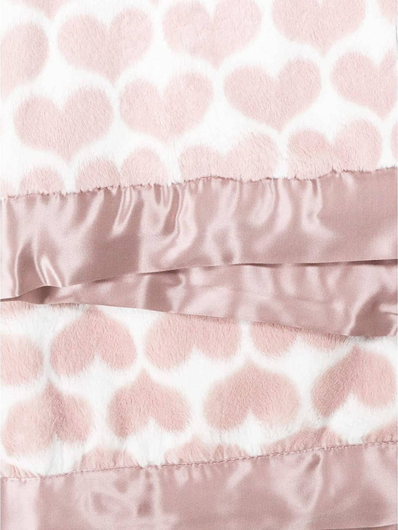 Little Giraffe - Luxe™ Heart Army Baby Blanket: Silver