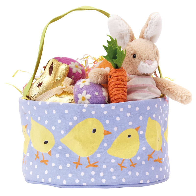 Rockflowerpaper - Baby Chicks Reusable Canvas Easter Basket