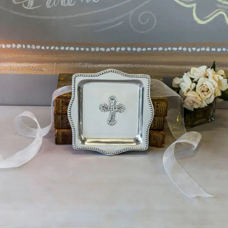 Beatriz Ball - Trays - Baby Cross Square Tray 4’’x4’’