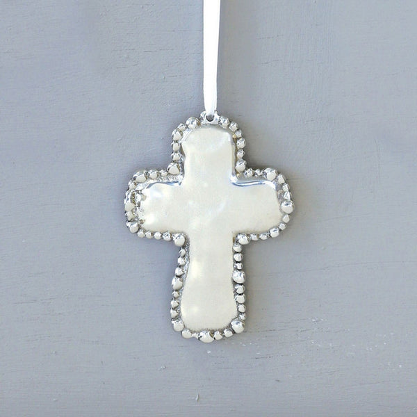 Beatriz Ball - Ornaments - Baby Organic Pearl Cross Ornament