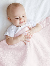 Little Giraffe - Chenille Baby Blanket: Unboxed / Lavender