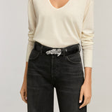 Charleston Lady Belt in black worn with jeans
