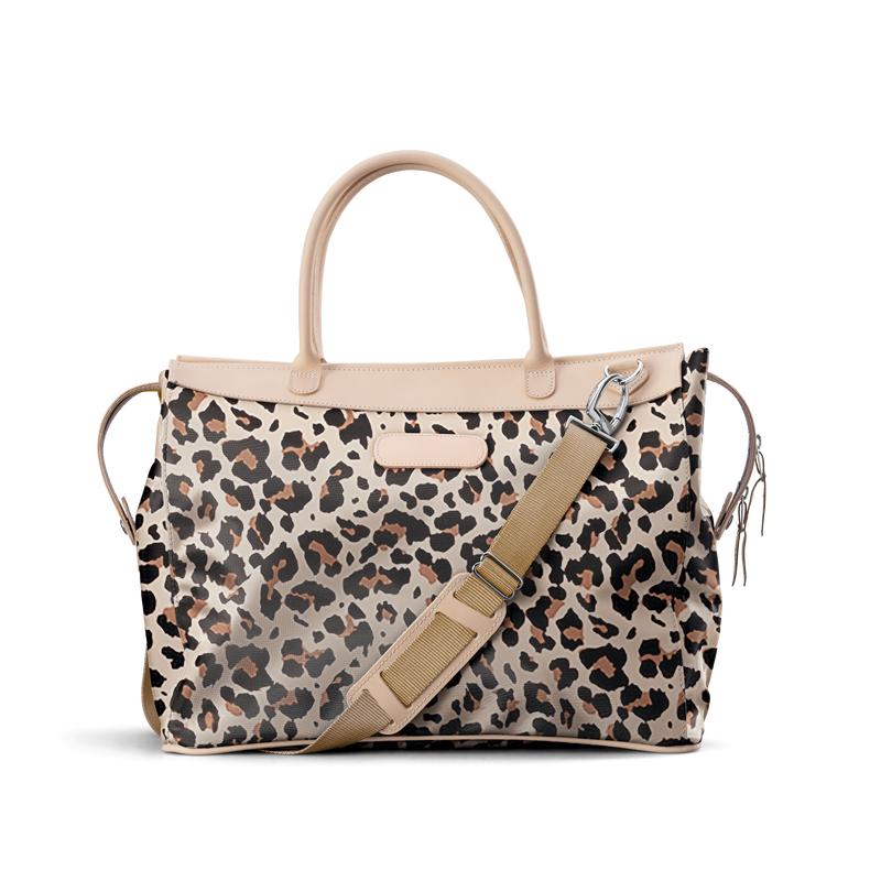 Jon Hart Design - Travel Burleson Bag Leopard Coated Canvas
