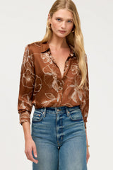 Johnny Was Averi Button-Down Blouse - Diara, front