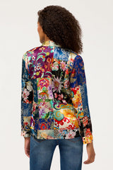 Johnny Was Norih Shirt - Fabiana Scarf, back