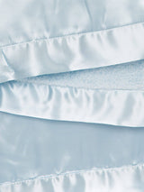 Chenille Satin™ Baby Blanket: Silver