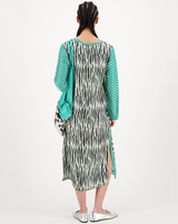 ME369 Violet V-Neck Safari T-Dress
