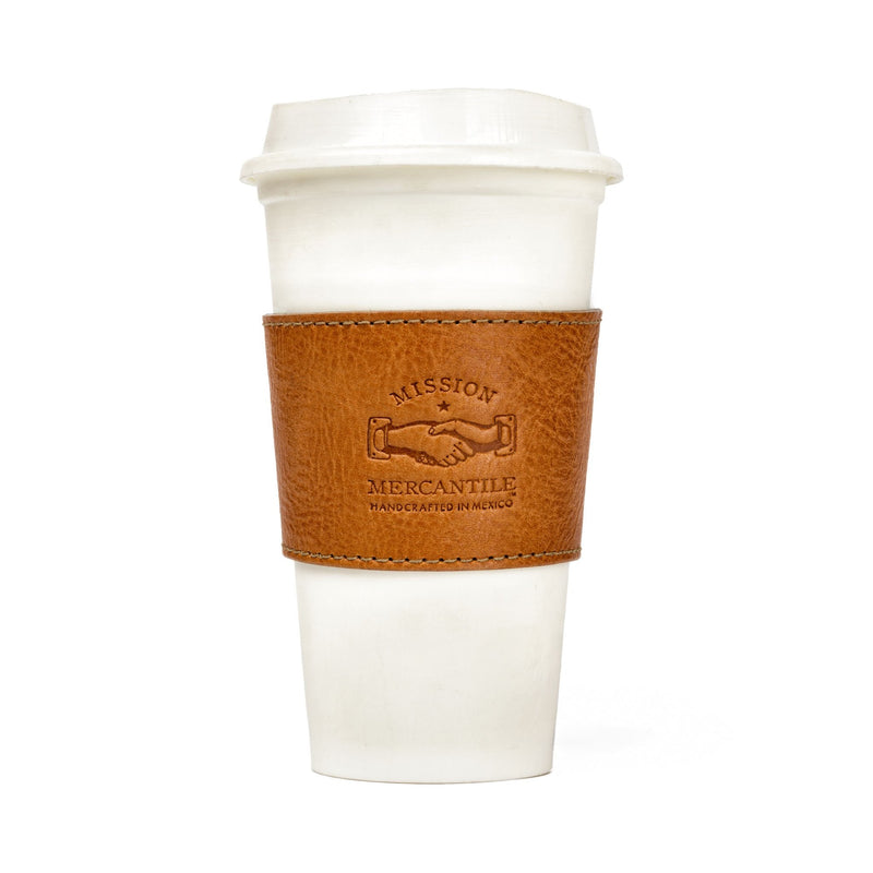 Campaign - Collection - Leather Cup Sleeve - Oak