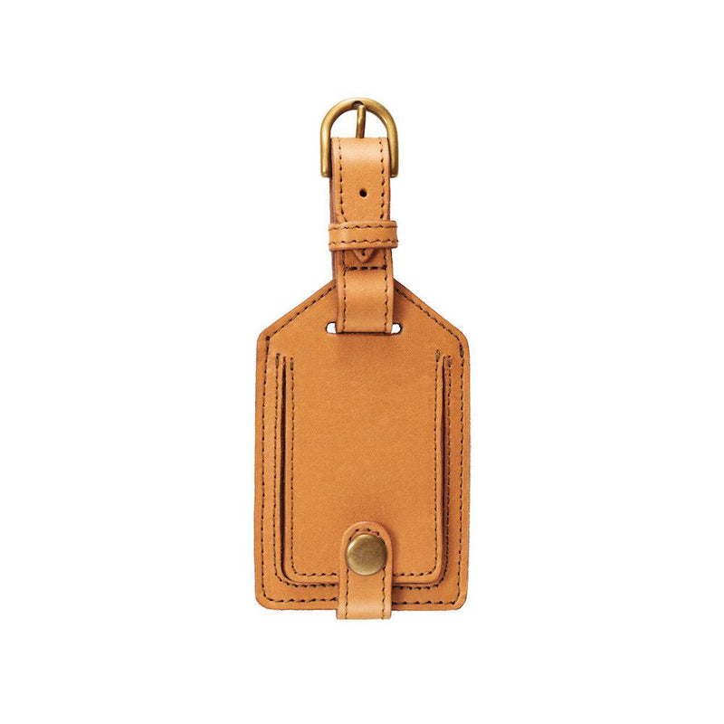 Campaign - Collection - Leather Luggage Tag - Saddle