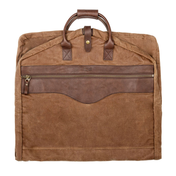 Campaign - Collection Waxed Canvas Garment Bag Smoke / Brown