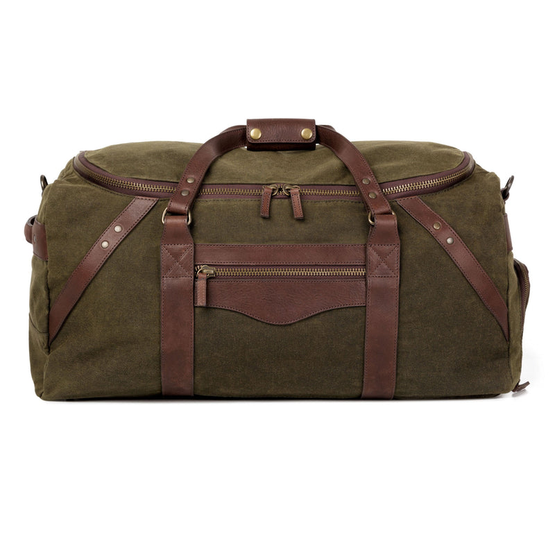 Campaign - Collection - Waxed Canvas Large Duffle - Smoke