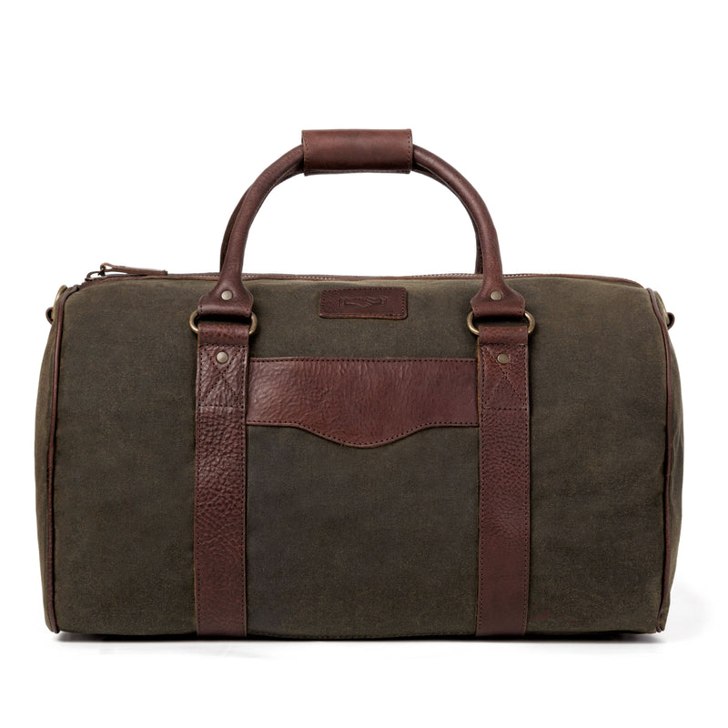 Campaign - Campaign Collection - Campaign Waxed Canvas Medium Field Duffle - Smoke / Forest