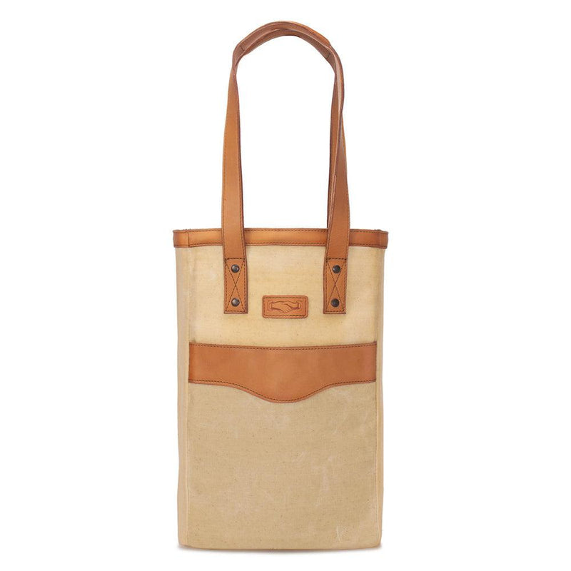 Campaign - Collection - Waxed Canvas Two Bottle Wine Tote