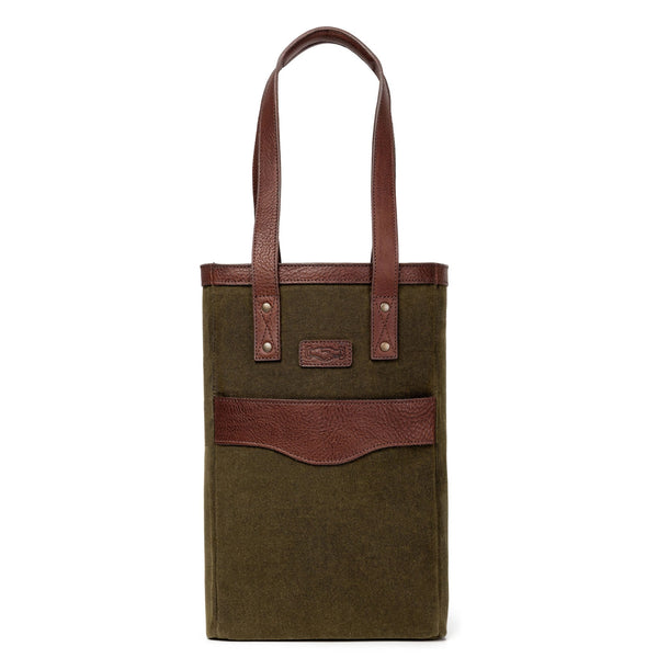 Campaign - Collection - Waxed Canvas Two Bottle Wine Tote