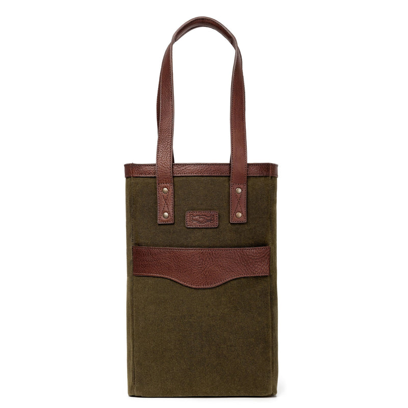 Campaign - Collection Waxed Canvas Two Bottle Wine Tote