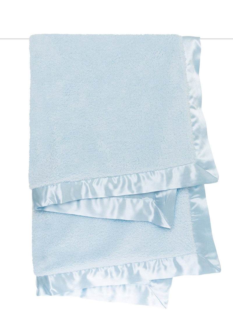 Little Giraffe - Chenille Satin™ Baby Blanket: White