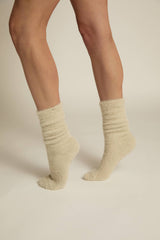 Faceplant Dreams - Soft Fuzzy Lounge Socks: Pink