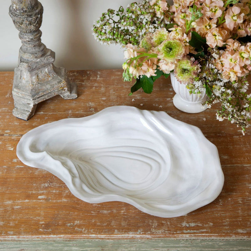 Beatriz Ball - Bowls - Ceramic White Oyster Bowl Large