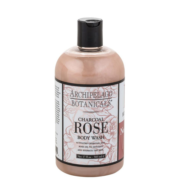 Archipelago - Body Wash - Charcoal Rose 17 Oz.