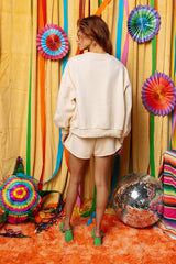 Queen of Sparkles - Tan Tequila Sweatshirt