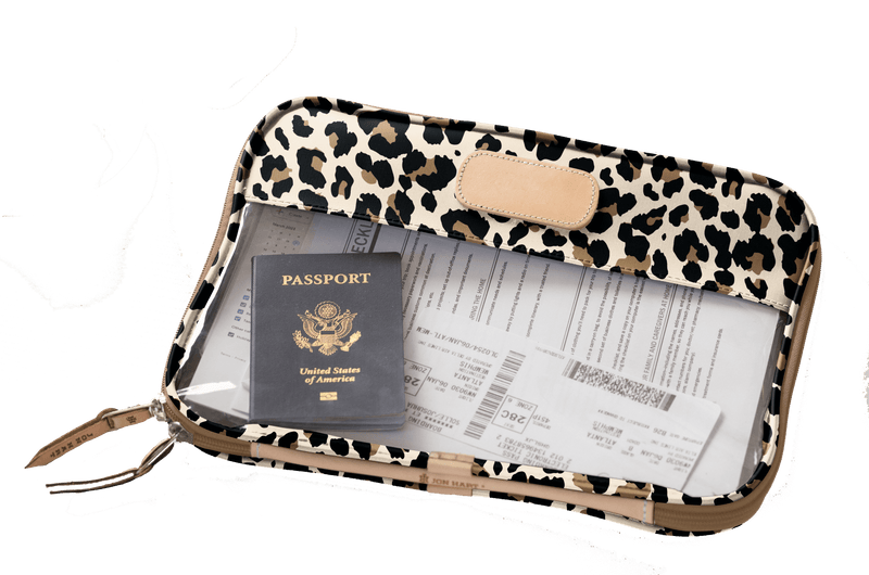 Jon Hart Design - Clear Folio - Leopard Coated Canvas