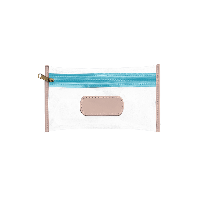 Jon Hart Design - Clear Pouch - Ocean Blue Webbing