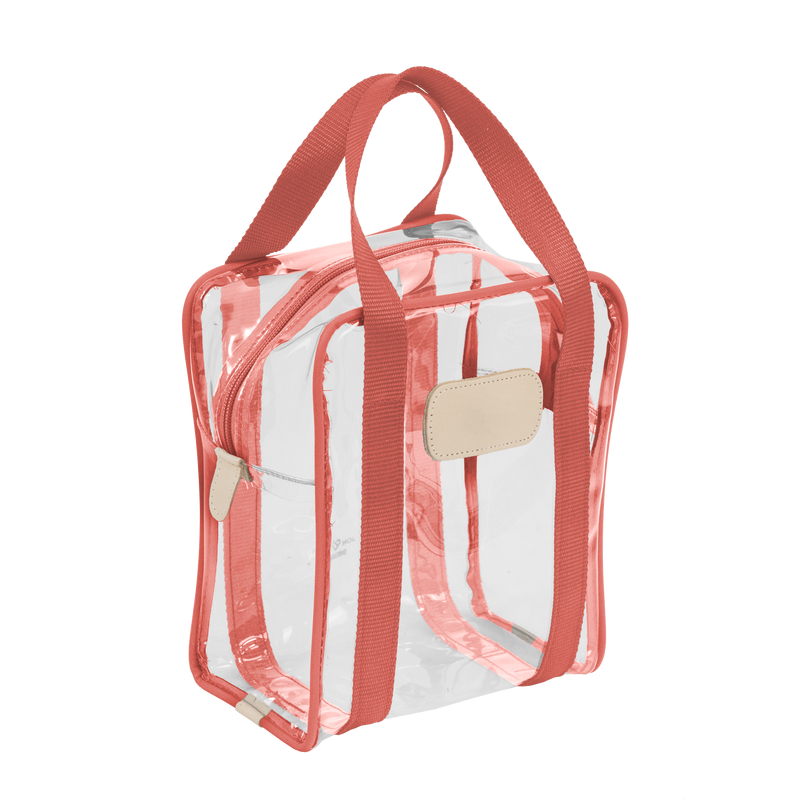 Jon Hart Design - Travel - Clear Shag Bag - Coral Webbing