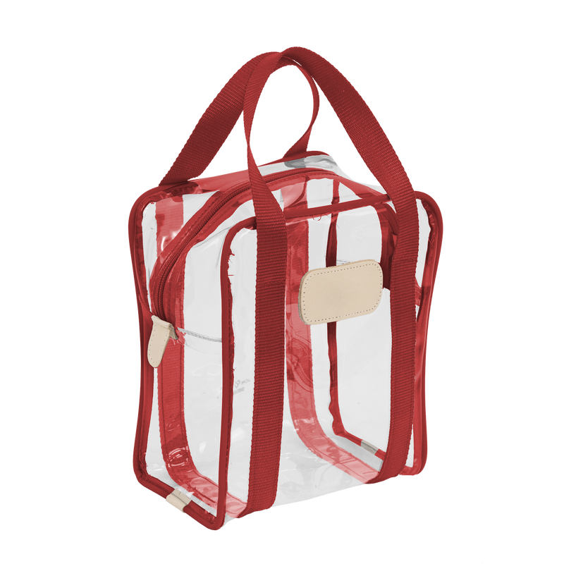 Jon Hart Design - Travel Clear Shag Bag Red Webbing