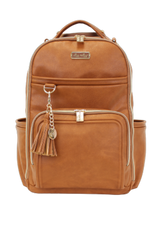 Itzy Ritzy - Cognac Boss Plus™ Backpack Diaper Bag
