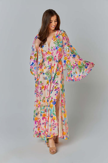 off shoulder satin maxi dress Tribal Sleeveless Plisse' Maxi Dress