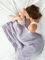 Little Giraffe - Chenille Baby Blanket: Unboxed / Lavender