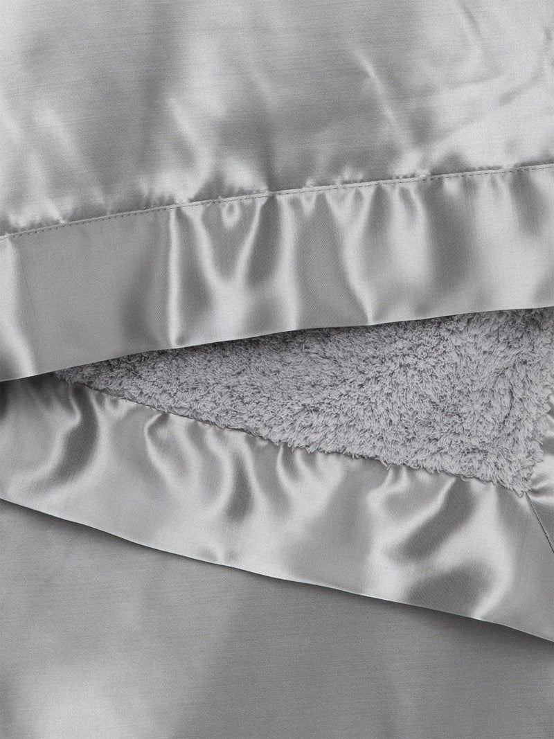 Little Giraffe - Chenille Satin™ Baby Blanket: White