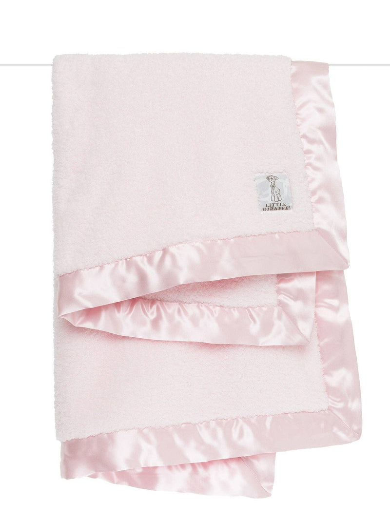 Little Giraffe - Chenille Baby Blanket: Unboxed / Lavender